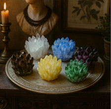 6PCS/SET 4.5lb+ Rare Quartz Cluster Natural Crystal Geode Home Decor Art Display picture