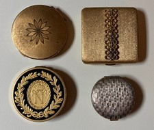 Lot of 4 - VINTAGE MAKEUP COMPACTS - Avon Stratton Elizabeth Arden - 1950s/60s picture