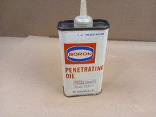 Vintage Boron 4oz. Home Oil Handy Empty Oiler Can No Cap Pre-Owned picture