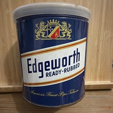 Edgeworth Vintage Ready-Rubbed Pipe Tobacco Tin w/ Plastic Lid picture