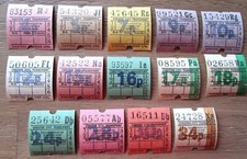 Chester City, UK 14 Vintage Bus Ticket Stubs 4p-34p - MM-2-H picture