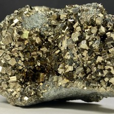 474Gr Natural Spectaculiar Golden Pyrite Rough - Brilliant Cluster Pyrite Cubic picture