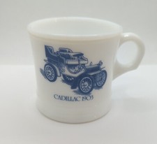 VTG Surrey Cadillac 1903 Milk Glass Coffee Mug, Made In The USA, 8oz picture