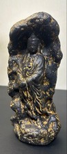 Japanese Vintage Rock-Carved Style Stone Kannon Bodhisattva Buddhist Statue Rare picture