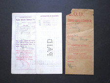 vTg 1890 Los Angeles Pacific Electric Railway & Express Storage COD w/ wax seals picture