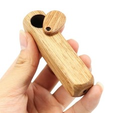 Portable Wooden Smoking Pipe Tobacco Herb Washable with Rotating Lid-Randomly picture