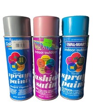 Vintage Spray paint Lot Of 3, Walmart Graffiti Collectibles.  picture