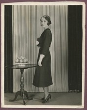 FAY WRAY Stunning Womens Suit Dress Hat Gloves LINEN MOUNTED Glamour Photo J855 picture