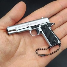 NEW 1:3 Black Mini KIMBER 1911 Gun Pistol Toys Miniature Model Keychain picture