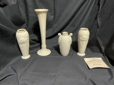 4 Vintage Lenox Ivory Vase with gold trim picture