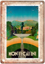 Vintage Montecatini Italy Travel Poster Retro Look Sign T2029 picture