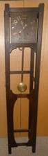 VINTAGE Mission Arts & Crafts Oak Grandfather Clock picture
