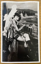 1920s RPPC JEANNE D'ALCY antique real photo postcard #1, MACK SENNETT COMEDIES picture