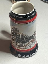 1992 Budweiser Holiday Beer Stein picture