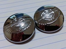 Matched Set of 2 Harley Davidson 100th Anniversary Hand Grip End Caps PERFECT picture