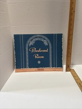 1947 Stevens Hotel Boulevard Room Dinner Menu Chicago Vintage Original picture