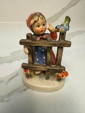 Goebel Hummel “Bird Duet” Figurine #205/0 West Germany Vintage Girl with Bird picture