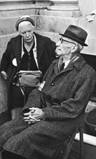 Dorothy Day & A. J. Muste Sit Together 1965 OLD PHOTO 1 picture