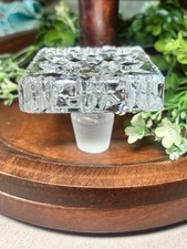Vintage Bohemian Crystal Decanter BOTTLE STOPPER 2-1/2