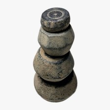 Ancient Roman Byzantine Bronze Weight Set 4pcs 108.04g 2 Uncia To Sicilicus COA picture