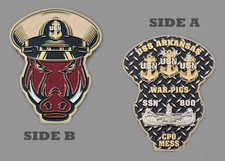 USS Arkansas SSN-800 War Pigs CPO Mess Challenge Coin  1#28 picture