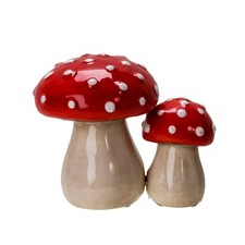 Pacific Giftware Fairy Tale Mushroom Salt and Pepper Shakers picture