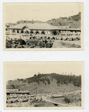 Vintage 1923 Photograph Philippines Baguio Market Building Lot of 2 Sharp Photo picture