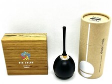 Sotto Buddhist Bell Cherin mini Orin Black Brass Cherrywood Takaoka Healing Yoga picture