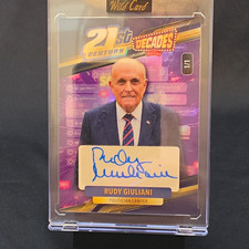 Wild Card 2023 21st Century Decades Rudy Giuliani Autograph 1/1 Card picture