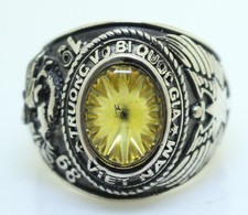 1968 South Vietnamese Army Military Academy ARVN Ring Size 8.5 picture