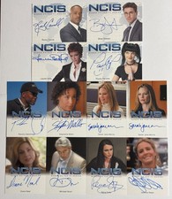 2023 NCIS TV SERIES EXPANSION PACKS COMPLETE AUTOGRAPH 12 CARD MASTER SET picture