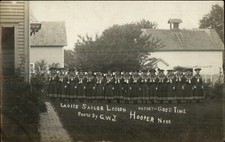 Hooper NE Ladies Sailor Legion c1910 Real Photo Postcard picture