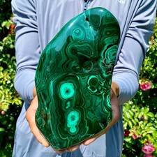3.9LBNatural polished peacock mineral free-form specimen spiritual stone healing picture