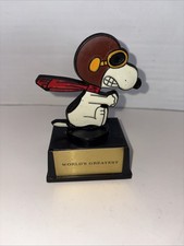 Vintage Aviva Trophy Peanuts Pilot Snoopy World's Greatest 5