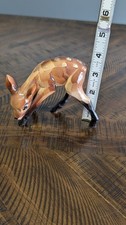 Vintage Enesco Ceramic Fawn Deer Figurine – Mid Century Woodland Decor picture