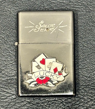 Zippo 2007 Limited Edition Sailor Jerry Lucky Playing Cards Lighter picture