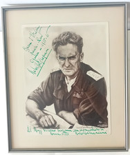 AUTOGRAPH GENERAL RODOLFO GRAZIANI Ethiopian War Southern Front Ogaden 1935 1936 picture