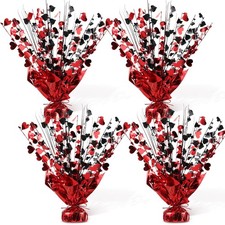 Foilswirl 4 Pcs Casino Metallic Foil Spray Centerpieces for Tables Las Vegas ... picture
