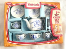 Vintage Little Lady Toy China Tea Set 9 Piece Miniature Set Jaymar 6070 picture