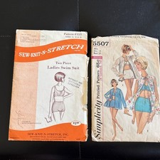 VTG 60's Sz14 Swimsuit patterns: Simplicity 5507 + Stretch/Sew #153 picture