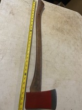 Vintage Unbranded Single Bit Permabond Handle 31” 4 3/4lb Total Wt. Red picture