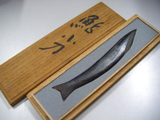 Kunikei 3rd Gen Kiridashi Kogatana Japanese Marking Knife Blade Ayu with Box picture