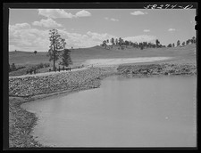 Lame Deer Montana 1941 Reservoir for Range Cattle on Lyman Brewster Lease picture