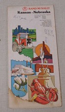 1970's Rand McNally map of Kansas and Nebraska picture