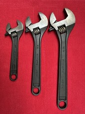 NOS WILLIAMS  USA (CRESCENT STYLE) ADJUSTABLE WRENCH SET 6