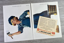 Vtg 2 Page Print Ad Sept 1931 Dutch Boy Lead Paint National Lead Co Sat Eve Post picture