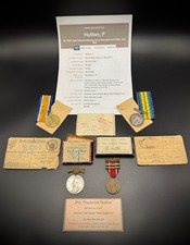 WW1 Mint Condition Medals All Named To A Wounded British Soldier RESEARCHED picture