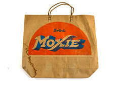 RARE vtg Moxie Pureoxia Soda Advertising Bag NICE  picture