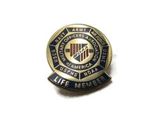 Vintage MOAA Military Officers Association of America Life Member Lapel Pin picture