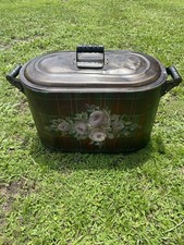 Laundry Boiler Wash Tub Wooden Handles SCHAFFER TINWARE MFG CO PAT. Sep10, 1912 picture